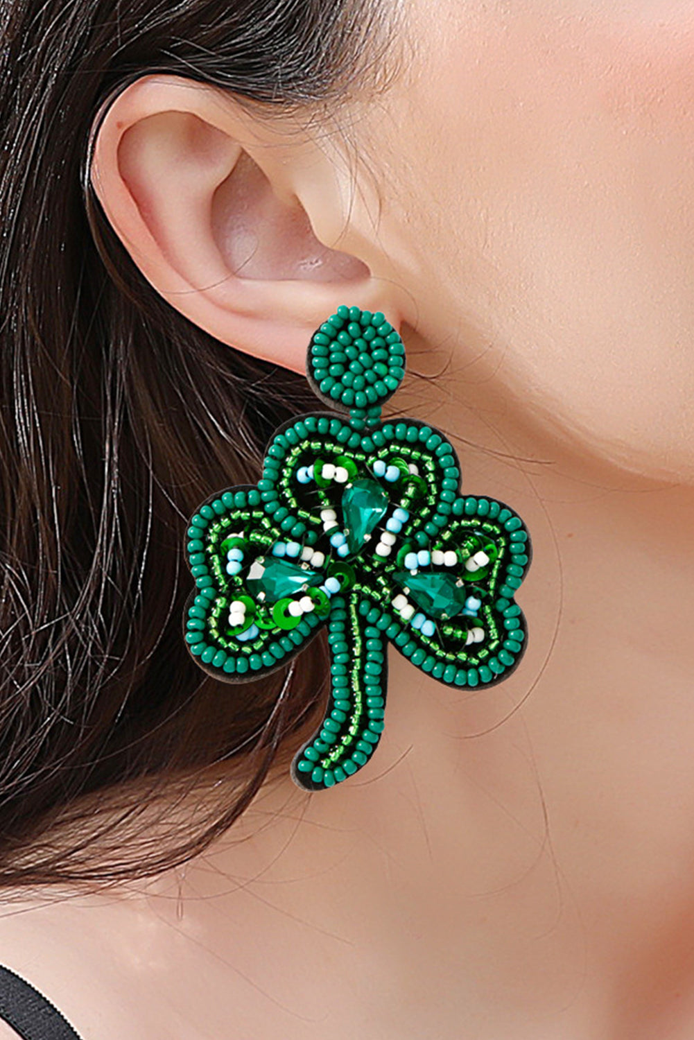 Jolene Rice Beaded Stud Earrings